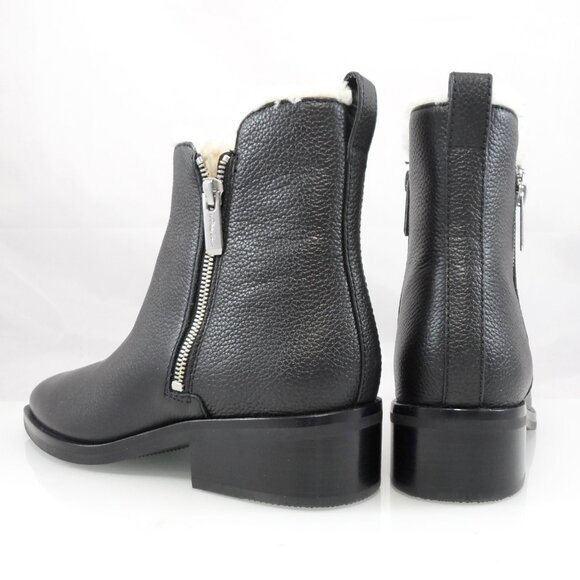 NWT$675 3.1 Phillip Lim Alexa Shearling-lined Leather Ankle Boots Zippers 8.5 - Picture 8 of 16